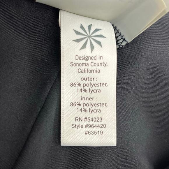 Athleta Inverse Reversible Drape Neck Sleeveless Black Pink - Picture 7 of 12